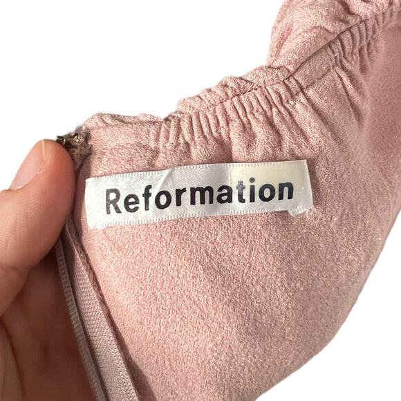 Reformation Verbena Off The Shoulder Ruffle Maxi Dress sz 6 - Picture 12 of 16